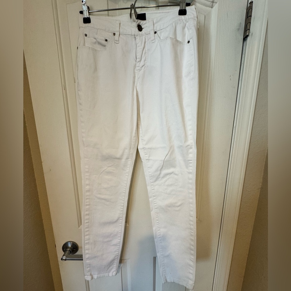 Jag White Stretch Cotton Pants Size 4